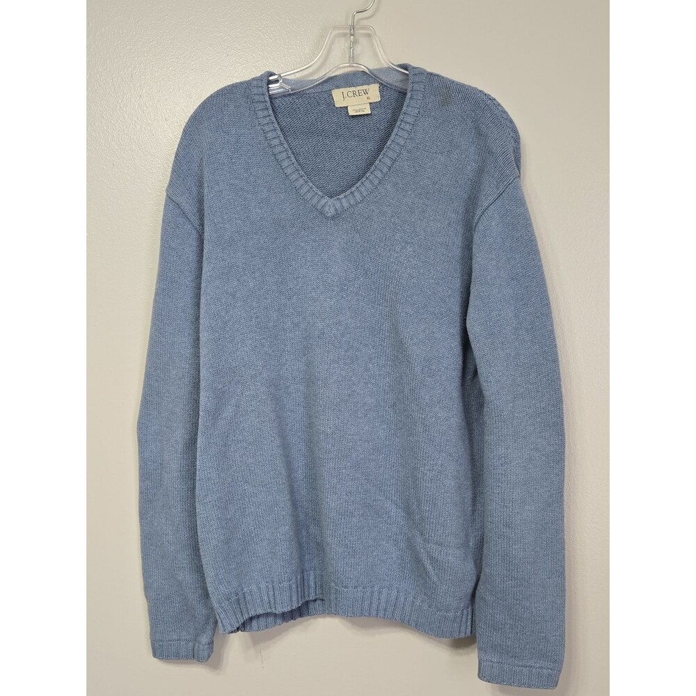 J. Crew Men's V-Neck Sweater in Slate Blue